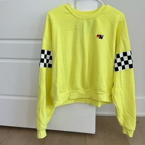 Aviator nations sweatshirt neon yellow